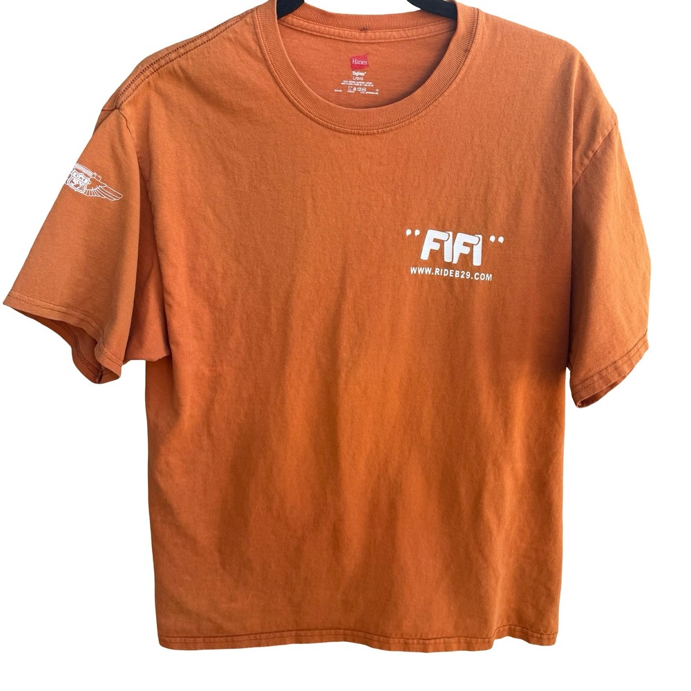 Hanes B-29 Superfortress FIFI Ghost Squadron CAF Aviation Graphic T-Shirt Mens L